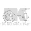 NK 312634 - Jeu de 2 disques de frein arrière