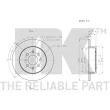 NK 312643 - Jeu de 2 disques de frein arrière