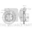NK 313251 - Jeu de 2 disques de frein avant