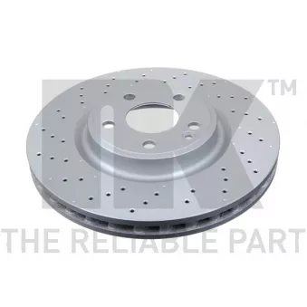 Jeu de 2 disques de frein avant NK OEM 2464212712