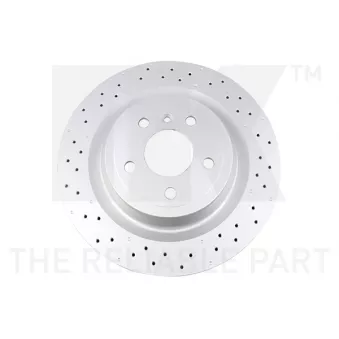 Jeu de 2 disques de frein arrière NK OEM A1664230412