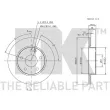 NK 313345 - Jeu de 2 disques de frein avant