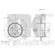NK 313355 - Jeu de 2 disques de frein arrière