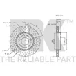 NK 313373 - Jeu de 2 disques de frein avant