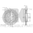 NK 313382 - Jeu de 2 disques de frein avant
