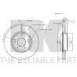 NK 313422 - Jeu de 2 disques de frein avant