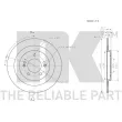 NK 313444 - Jeu de 2 disques de frein arrière