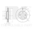 NK 313465 - Jeu de 2 disques de frein avant