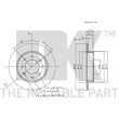 NK 313513 - Jeu de 2 disques de frein arrière