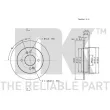NK 313518 - Jeu de 2 disques de frein arrière