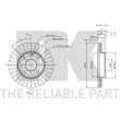 NK 313640 - Jeu de 2 disques de frein avant
