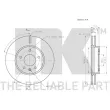 NK 313666 - Jeu de 2 disques de frein avant