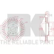 NK 313683 - Jeu de 2 disques de frein avant