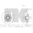 NK 313738 - Jeu de 2 disques de frein arrière