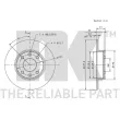 NK 313906 - Jeu de 2 disques de frein avant