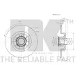 NK 313952 - Jeu de 2 disques de frein arrière