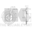 NK 314016 - Jeu de 2 disques de frein avant