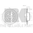 NK 314045 - Jeu de 2 disques de frein avant