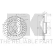 NK 314053 - Jeu de 2 disques de frein avant
