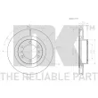 NK 3145150 - Jeu de 2 disques de frein avant