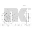 NK 3145156 - Jeu de 2 disques de frein arrière