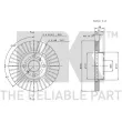 NK 314543 - Jeu de 2 disques de frein avant