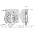 NK 314578 - Jeu de 2 disques de frein avant