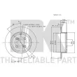 NK 314585 - Jeu de 2 disques de frein arrière