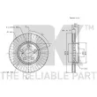 NK 314595 - Jeu de 2 disques de frein avant