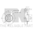 NK 314704 - Jeu de 2 disques de frein avant