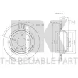 NK 3147114 - Jeu de 2 disques de frein arrière