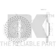 NK 3147147 - Jeu de 2 disques de frein arrière