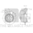 NK 314844 - Jeu de 2 disques de frein arrière