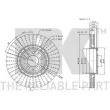 NK 314853 - Jeu de 2 disques de frein avant