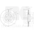 NK 314872 - Jeu de 2 disques de frein arrière