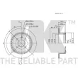 NK 315007 - Jeu de 2 disques de frein arrière