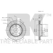 NK 315010 - Jeu de 2 disques de frein avant