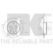 NK 315232 - Jeu de 2 disques de frein arrière
