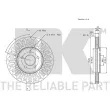 NK 319315 - Jeu de 2 disques de frein avant