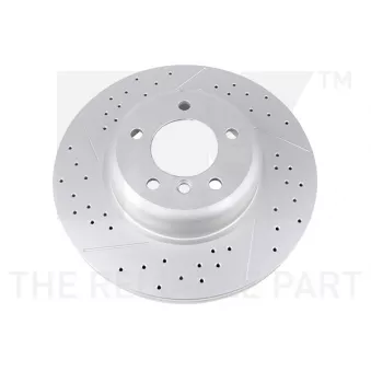 Jeu de 2 disques de frein avant NK 3415121 pour CITROEN CX 320 d - 200cv