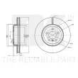 NK 3415122 - Jeu de 2 disques de frein avant