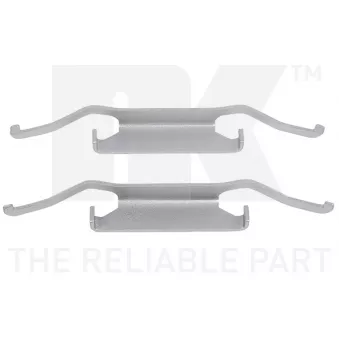 Kit d'accessoires, plaquette de frein à disque NK 7915054