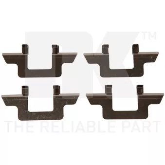 Kit d'accessoires, plaquette de frein à disque NK 7919242