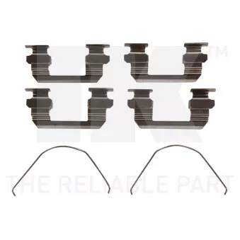 NK 79221789 - Kit d'accessoires, plaquette de frein à disque