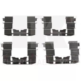 Kit d'accessoires, plaquette de frein à disque NK 7922184
