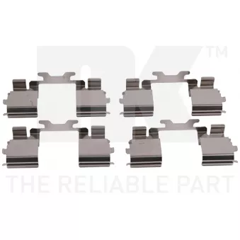 Kit d'accessoires, plaquette de frein à disque NK 79231725