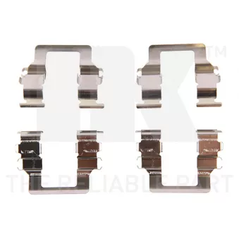 Kit d'accessoires, plaquette de frein à disque NK 7930164