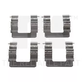 Kit d'accessoires, plaquette de frein à disque NK 7935615