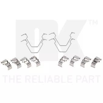 Kit d'accessoires, plaquette de frein à disque NK 7935652