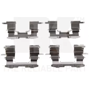 Kit d'accessoires, plaquette de frein à disque NK 79451631